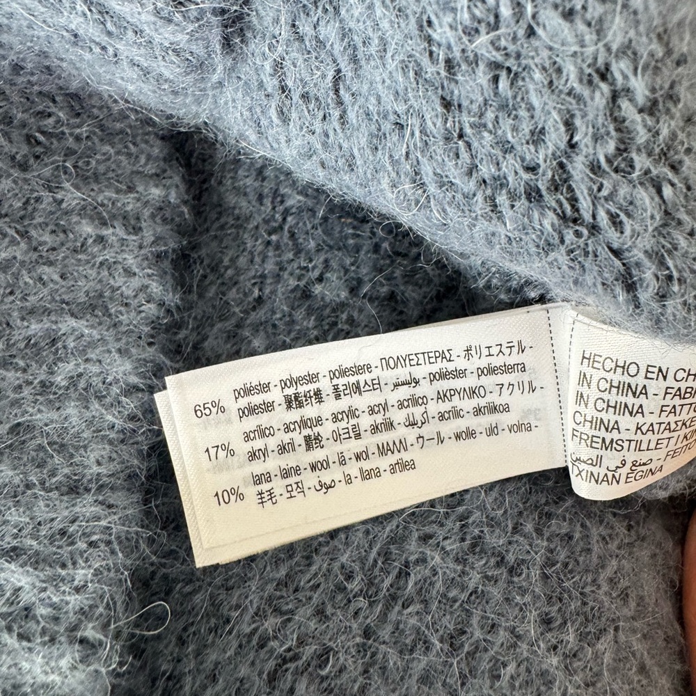 Zara Cozy Blue Sweater - Picture 5 of 6
